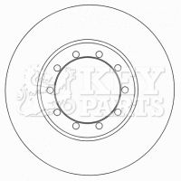 KEY PARTS stabdžių diskas KBD4566